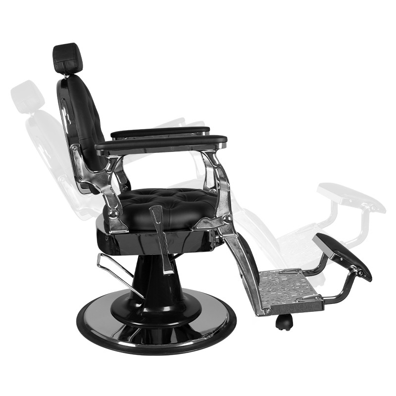Gabbiano Barber Chair Giulio silver black