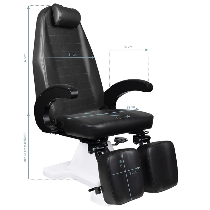 112 black hydraulic podiatry chair