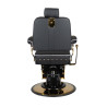Gabbiano black filippo gold barber armchair