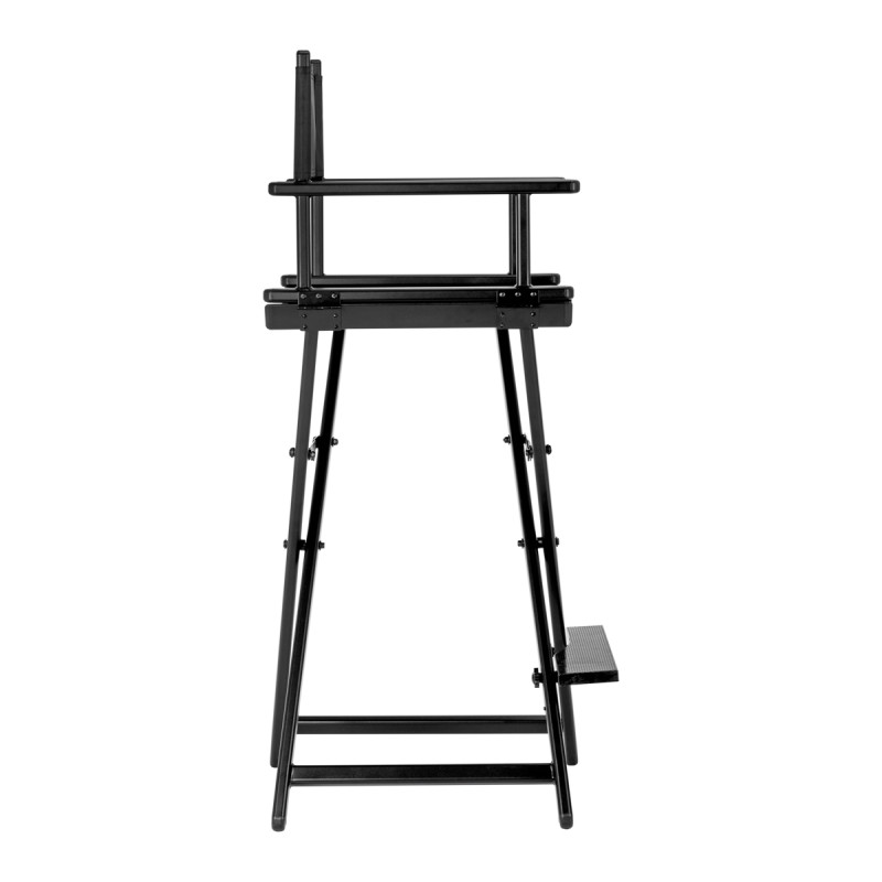 Black aluminum make-up chair