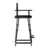 Black aluminum make-up chair