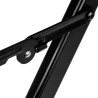 Black aluminum make-up chair