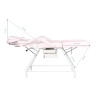 Ivette eyelash treatment chair pink