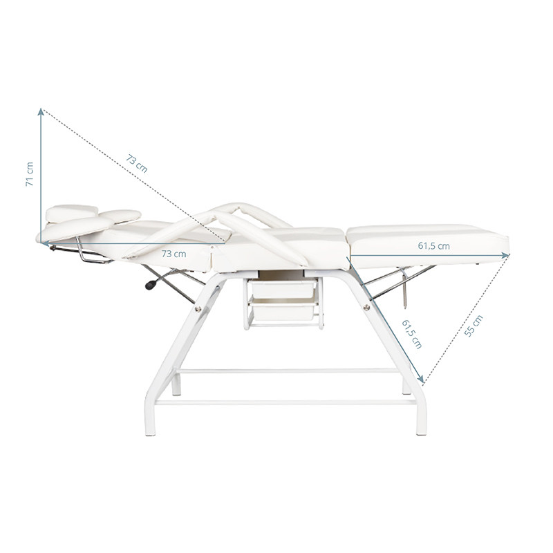 Ivette eyelash treatment chair white