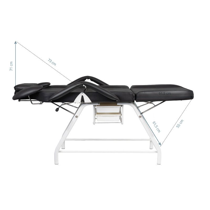 Treatment chair for eyelashes ivette black