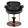 Gabbiano black venice barber chair