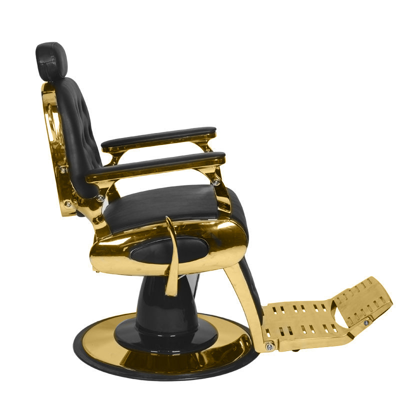 Gabbiano Barber Chair Grancesco black and gold
