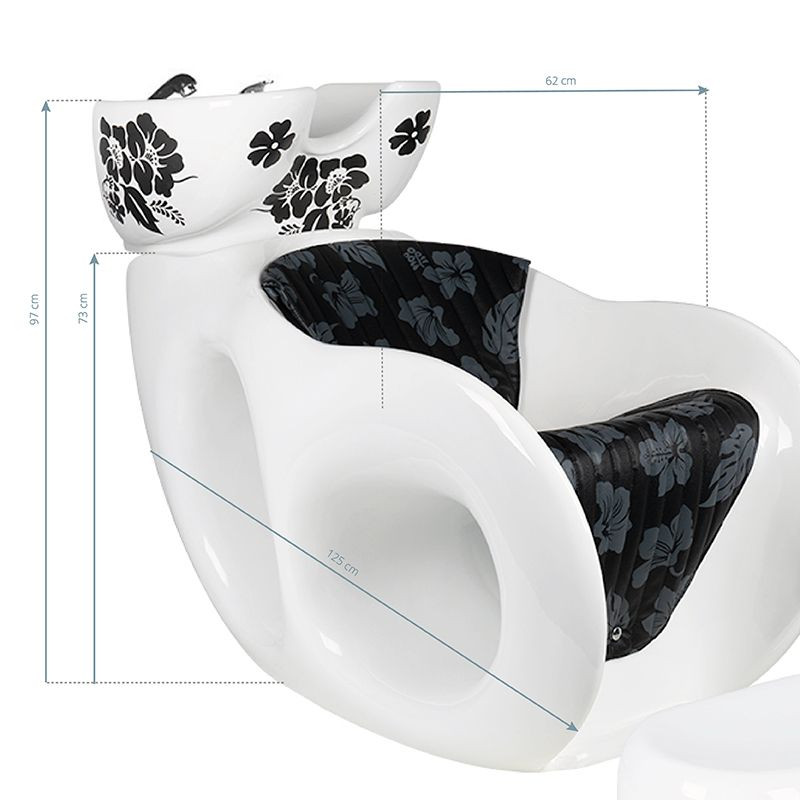 Gabbiano white mallow hairdressing wash unit