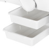SILLON COSMETIC CHAIR WITH CUVETTES WHITE