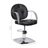 GABBIANO HAIRDRESSING CHAIR ASTI BLACK