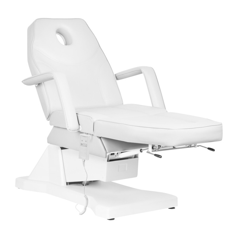 ELECTRIC COSMETIC CHAIR SOFT 1 MOTOR. WHITE