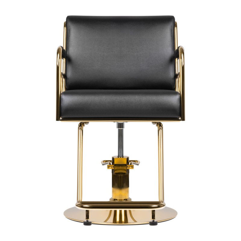 GABBIANO HAIRDRESSING CHAIR PRATO GOLD - BLACK