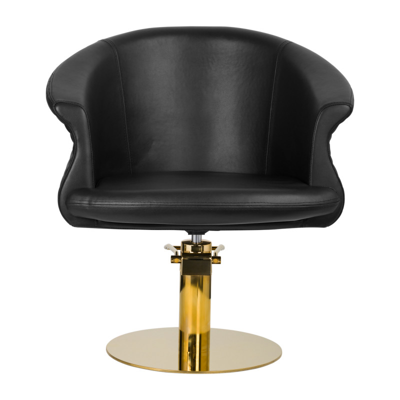 Gabbiano hairdressing chair Wersal gold black