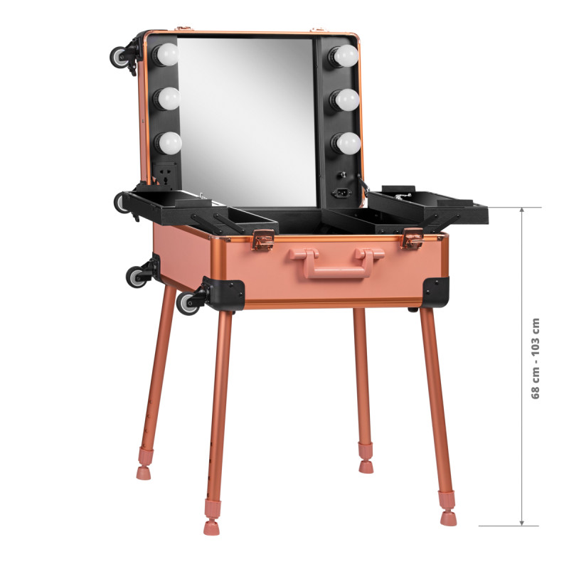 CASE PORTABLE STAND T-27 ROSE GOLD
