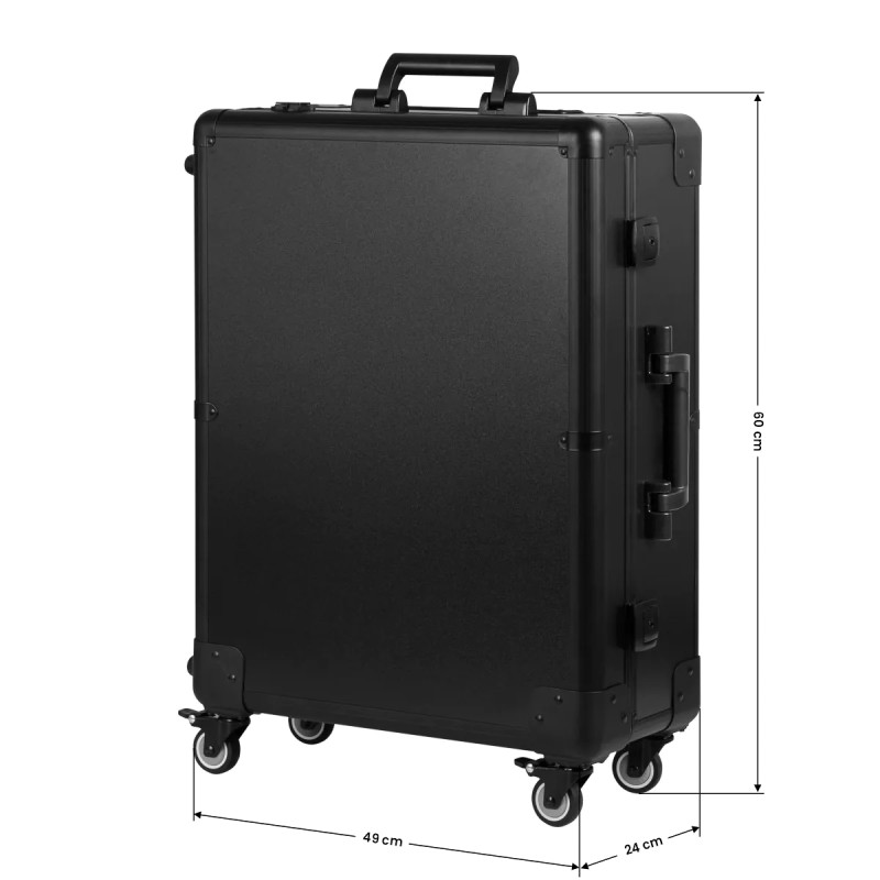 BOX PORTABLE STAND WITH BLACK SPEAKERS