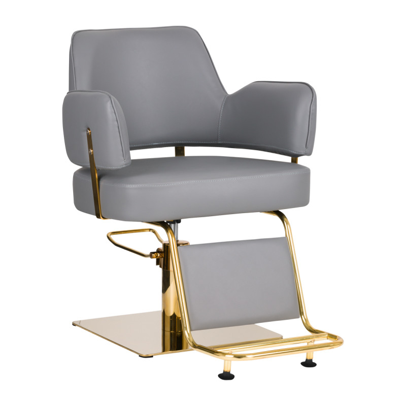 GABBIANO HAIRDRESSING CHAIR LINZ GOLD GREY