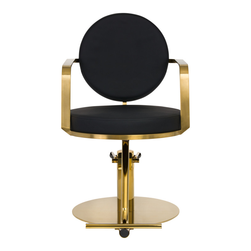 GABBIANO HAIRDRESSING CHAIR ARRAS BLACK GOLD