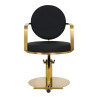 GABBIANO HAIRDRESSING CHAIR ARRAS BLACK GOLD