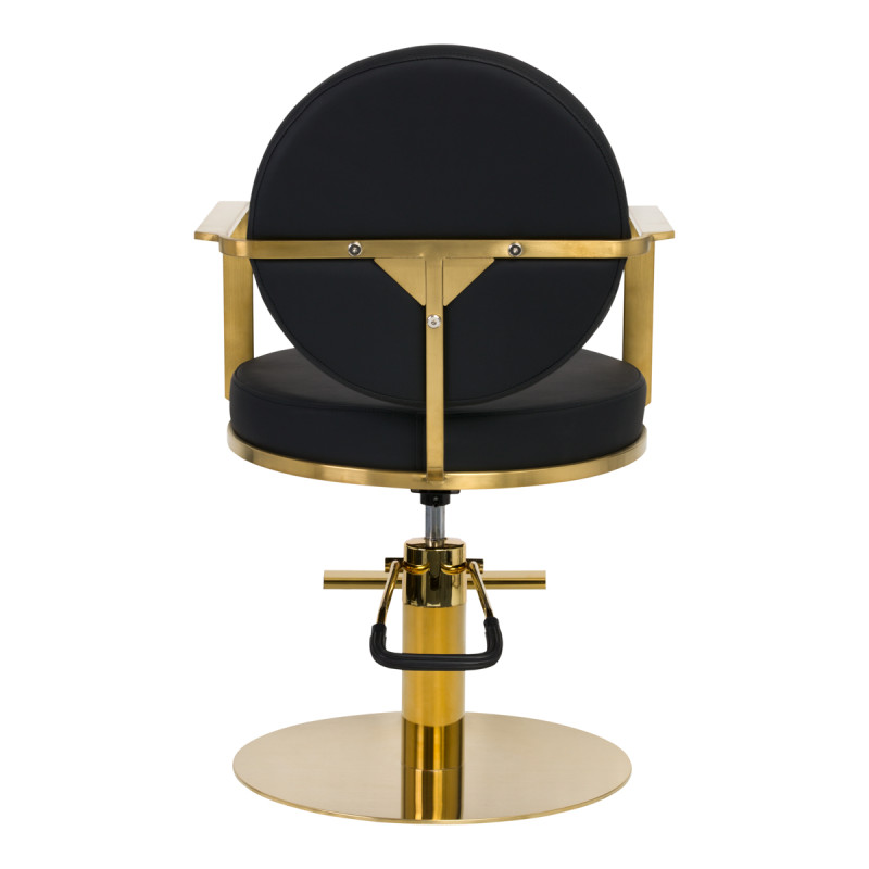 GABBIANO HAIRDRESSING CHAIR ARRAS BLACK GOLD