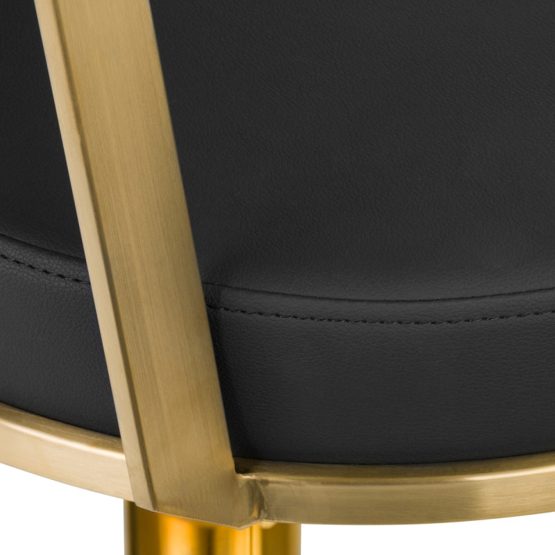 GABBIANO HAIRDRESSING CHAIR ARRAS BLACK GOLD