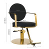 GABBIANO HAIRDRESSING CHAIR ARRAS BLACK GOLD