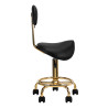 COSMETIC STOOL 6001G GOLD BLACK