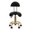 COSMETIC STOOL 6001G GOLD BLACK