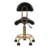 COSMETIC STOOL 6001G GOLD BLACK