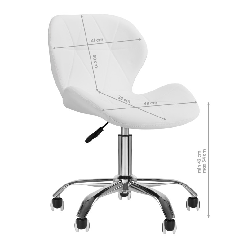 COSMETIC STOOL QS-06 WHITE