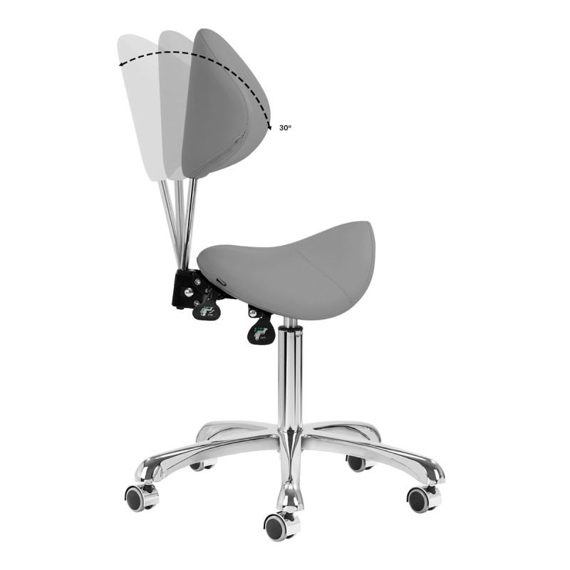 COSMETIC STOOL 1004 GIOVANNI GRAY