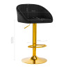 4Rico Bar Hocker QS-B16g velvet black