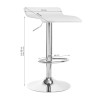 BAR STOOL QS-B08 WHITE
