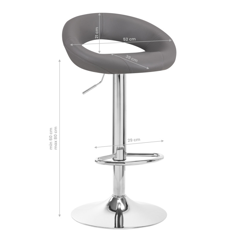 BAR STOOL QS-B10 GRAY