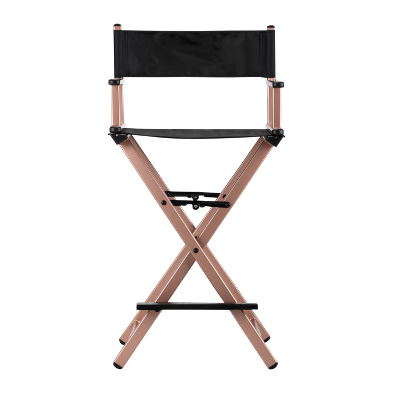MAKE-UP CHAIR ALUMINUM ROSE GOLD