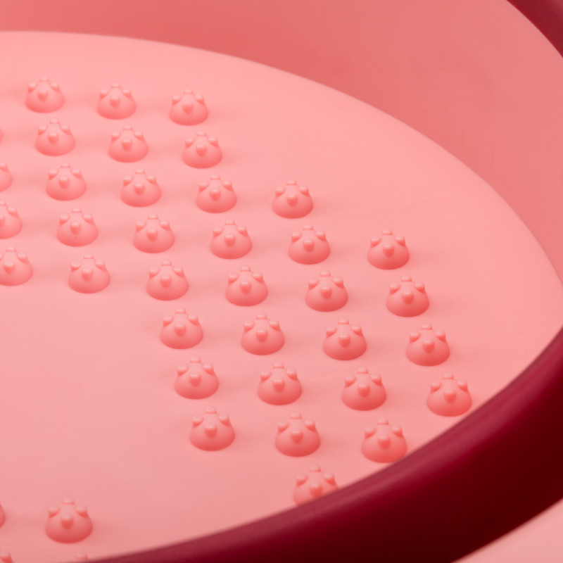 PEDICURE BOWL FOLDABLE PINK