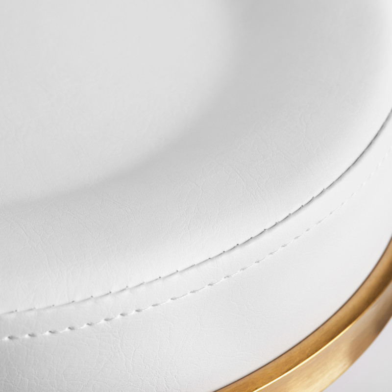 COSMETIC STOOL H5 WHITE GOLD