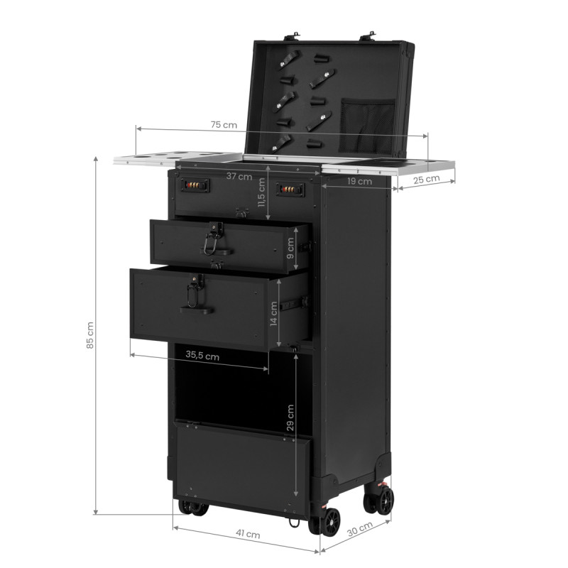 GABBIANO MOBILE HAIRDRESSER ASSISTANT V21 BLACK