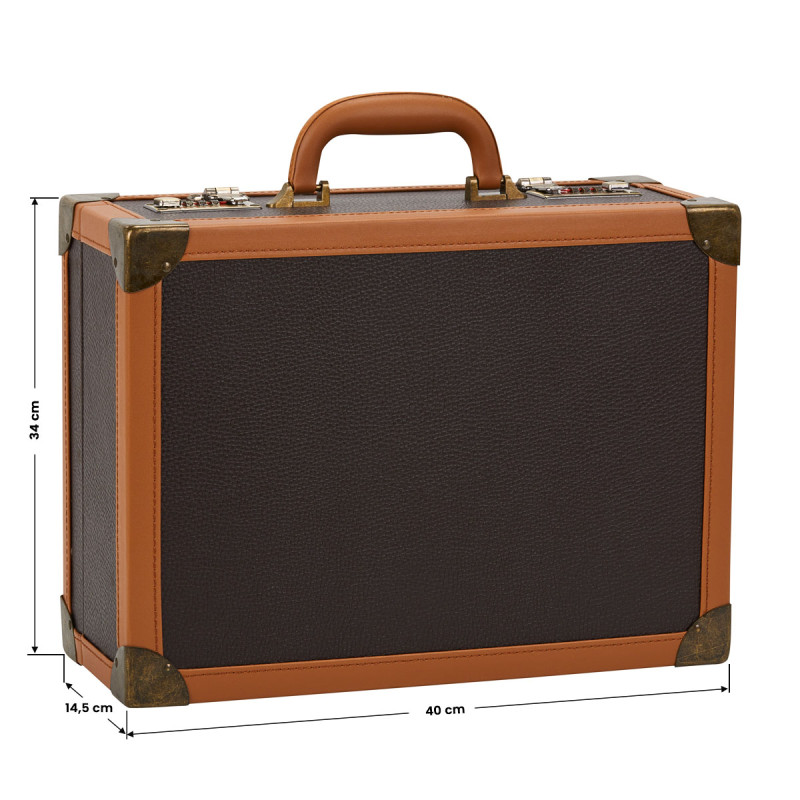 BARBER BROWN HAIRDRESSING SUITCASE