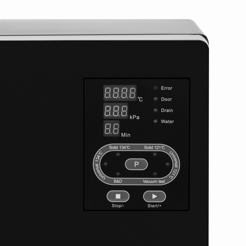 LAFOMED AUTOCLAVE STANDARD LINE LFSS08AA LED WITH PRINTER 8 L CL. B MEDICAL BLACK
