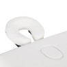 WOODEN FOLDING MASSAGE TABLE COMFORT ACTIV FIZJO LUX 2-SECTIONS 190X70 WHITE