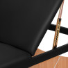 WOODEN FOLDING MASSAGE TABLE COMFORT ACTIVFIZJO LUX 3-SECTIONS 190X70 BLACK