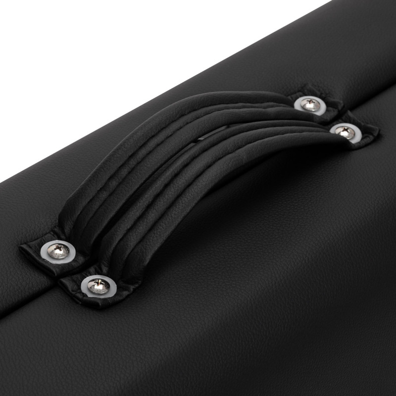 WOODEN FOLDING MASSAGE TABLE COMFORT ACTIVFIZJO LUX 3-SECTIONS 190X70 BLACK