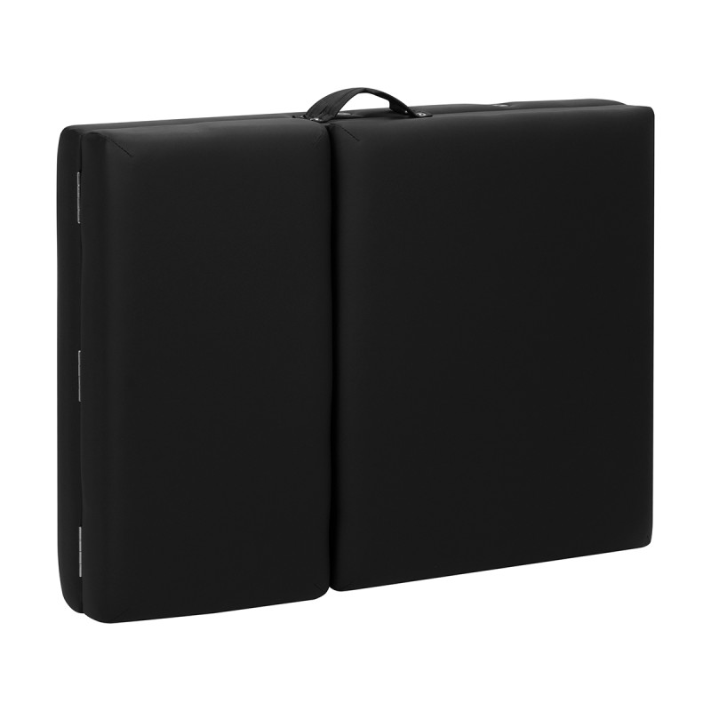 WOODEN FOLDING MASSAGE TABLE COMFORT ACTIVFIZJO LUX 3-SECTIONS 190X70 BLACK