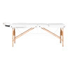 WOODEN FOLDING TABLE FOR MASSAGE COMFORT ACTIVFIZJO LUX 3 SECTIONS 190X70 WHITE