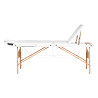 WOODEN FOLDING TABLE FOR MASSAGE COMFORT ACTIVFIZJO LUX 3 SECTIONS 190X70 WHITE