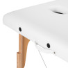 WOODEN FOLDING TABLE FOR MASSAGE COMFORT ACTIVFIZJO LUX 3 SECTIONS 190X70 WHITE