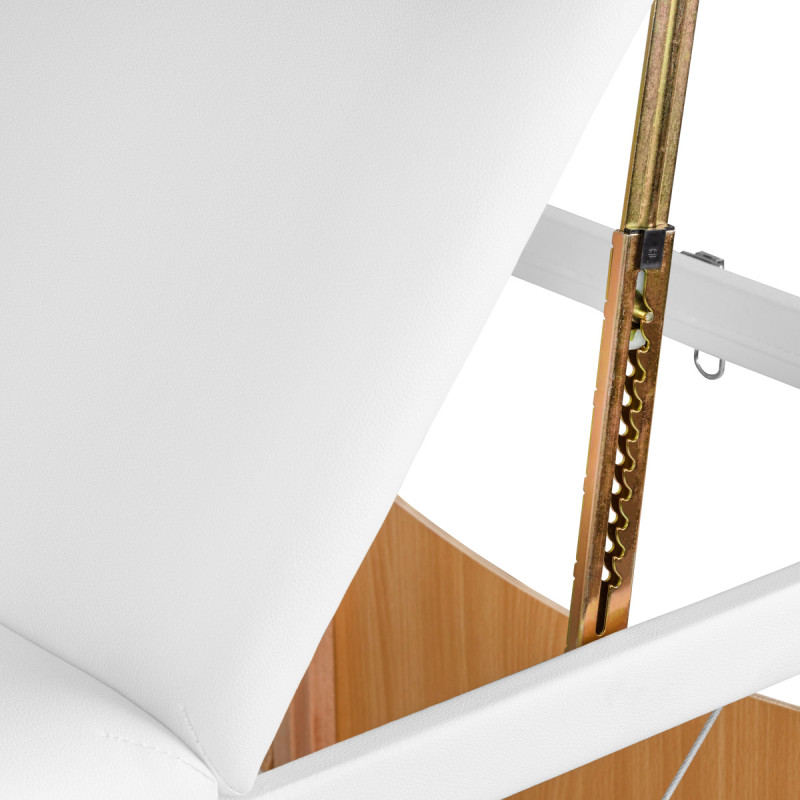 WOODEN FOLDING TABLE FOR MASSAGE COMFORT ACTIVFIZJO LUX 3 SECTIONS 190X70 WHITE