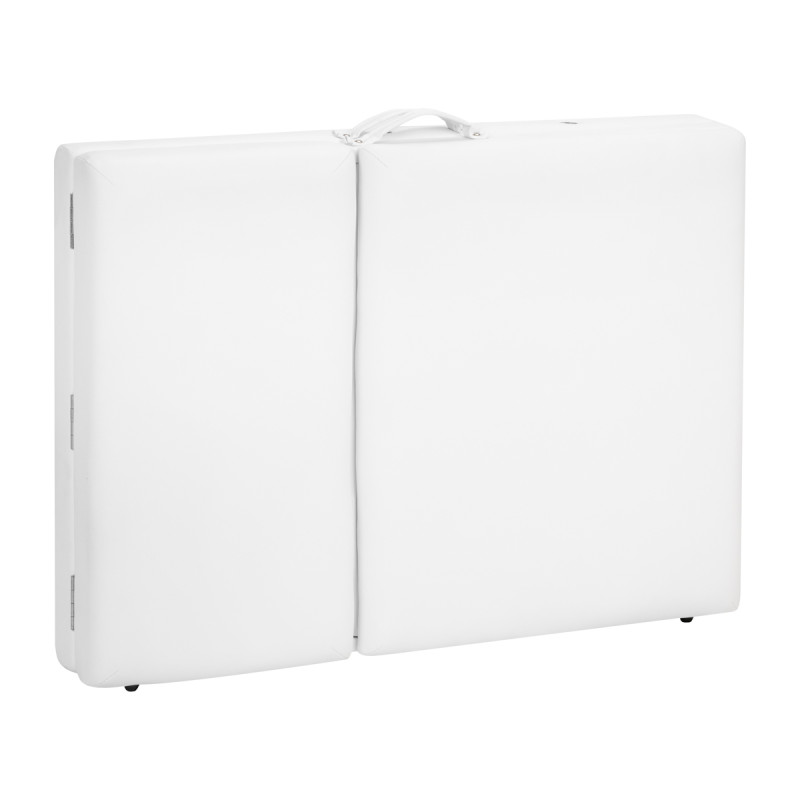 WOODEN FOLDING TABLE FOR MASSAGE COMFORT ACTIVFIZJO LUX 3 SECTIONS 190X70 WHITE