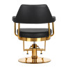 Gabbiano hairdressing chair Granda gold black