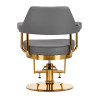Gabbiano hairdressing chair Granda gold grey